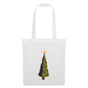 Weihnachtsbaum - Stoffbeutel - Weiß - Vorne