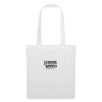 chasse et apéro - Sac en tissu - blanc - Devant