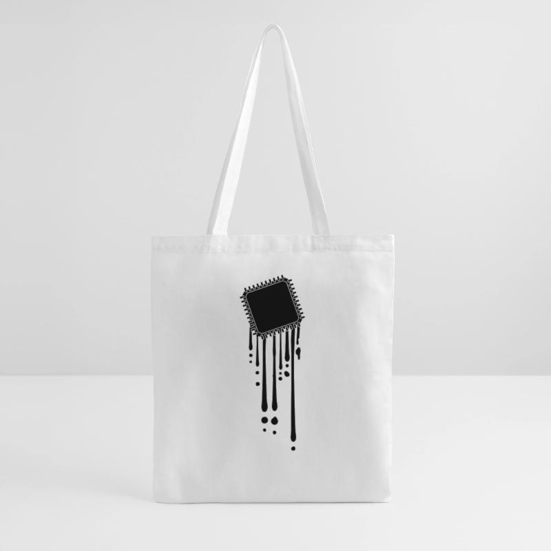 processor melt drops graffiti cpu computer Tote Bag