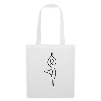 Yoga Line Art - Minimalist - Tote Bag - white - Front