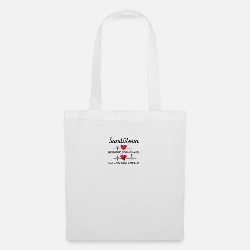 Sanitäterin - Stoffbeutel - Weiß