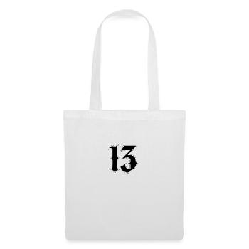 Lucky Number13 - Outline Thick Black - Tote Bag - white - Front