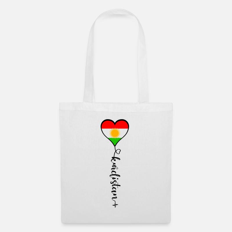 Kurdistan Flag Bakur Bashur Rojava Rojhlt Newroz - Tote Bag - white