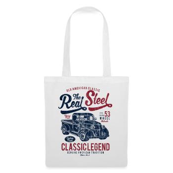 VINTAGE PICKUP - Vintage Design Rétro Truck shirt - Sac en tissu - blanc - Devant