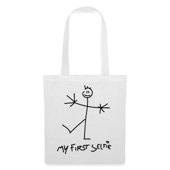 my first selfie - Sac en tissu - blanc - Devant