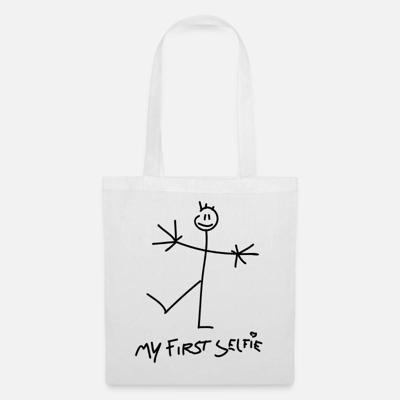 my first selfie - Sac en tissu - blanc