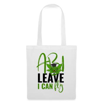 Abi Leave I Can Fly - Abitur  - Stoffbeutel - Weiß - Vorne