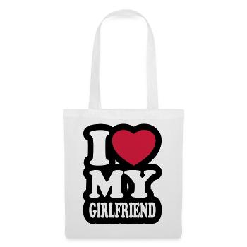 I love my girlfriend - Tote Bag - white - Front