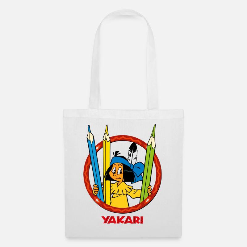 Yakari Stifte - Stoffbeutel - Weiß