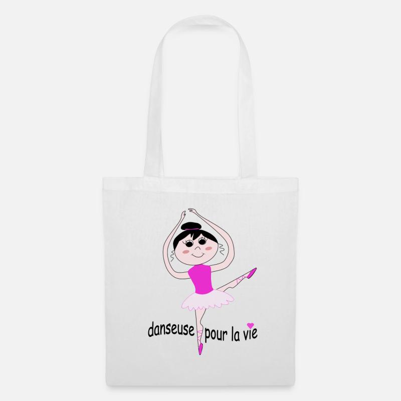 Danseuse pour la vie - Sac en tissu - blanc