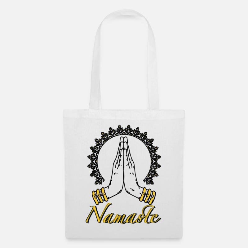 Namaste - Stoffbeutel - Weiß