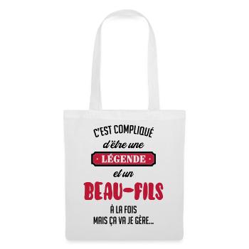 Beau Fils - Beau-Fils - Famille - Mariage - Tshirt - Tote Bag - white - Front