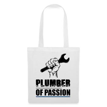 plombier - Sac en tissu - blanc - Devant