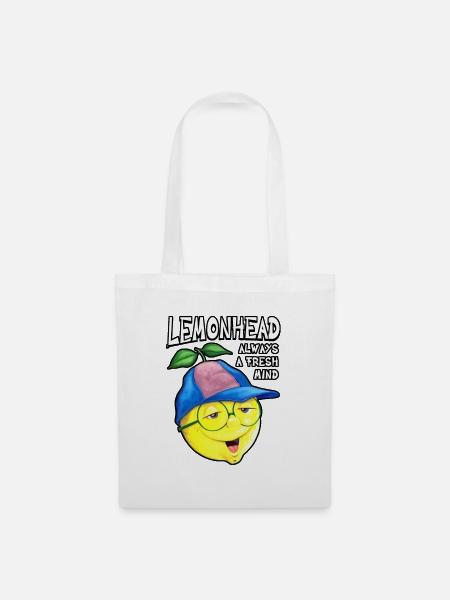 Lemonhead, immer ein frischer Geist - Stoffbeutel - Weiß
