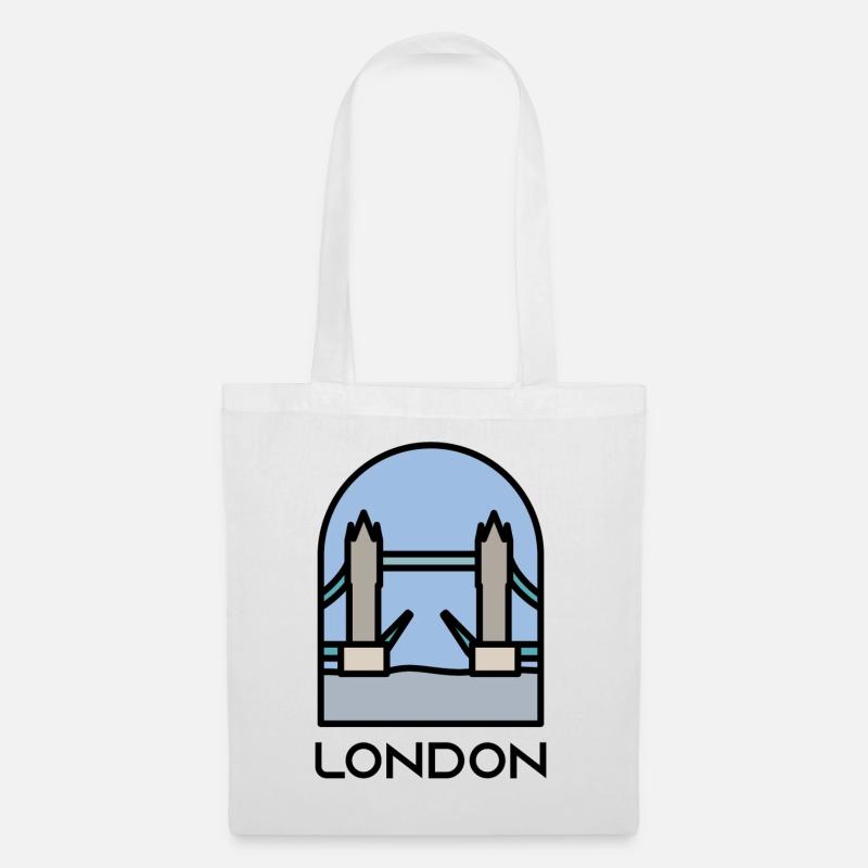 London - Stoffbeutel - Weiß