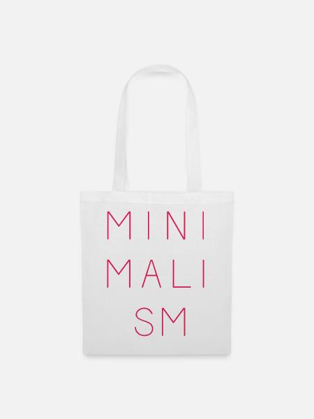 Minimalismus - Stoffbeutel - Weiß