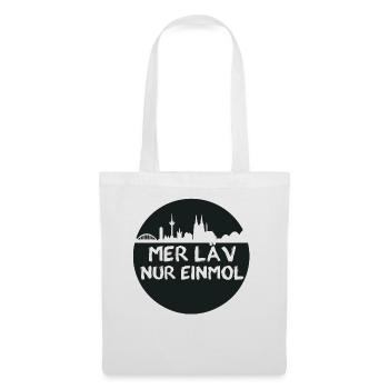 Mer läv nur einmol,köln,kreis,skyline - Stoffbeutel - Weiß - Vorne