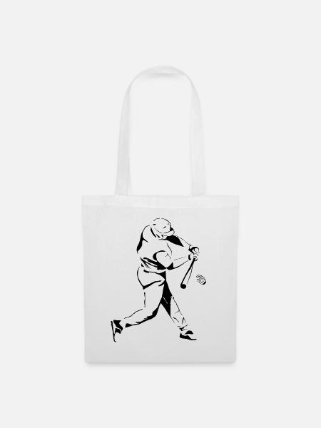 Baseball-Komödie - Stoffbeutel - Weiß