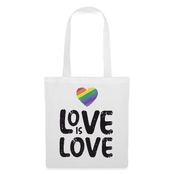 LGBTQ Pride Month - Love is Love - Tote Bag - white - Front