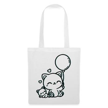 Félin - Sac en tissu - blanc - Devant