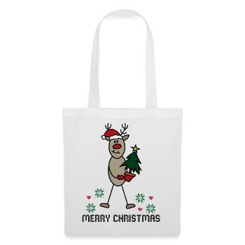 weihnachten 8 - Stoffbeutel - Weiß - Vorne