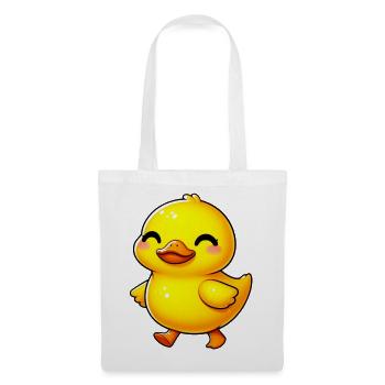 Ente Ente Ente Ente Ente - Stoffbeutel - Weiß - Vorne