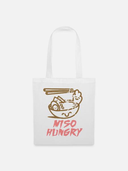 Miso Hungry Food - Stoffbeutel - Weiß