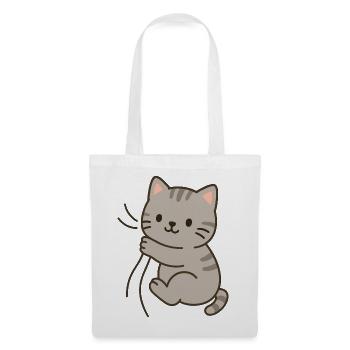 Cher petit chaton - Sac en tissu - blanc - Devant