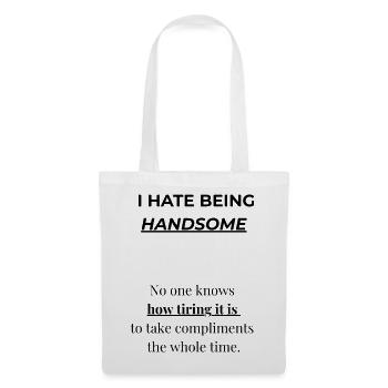 "Drôle belle citation chemise | Chemise sarcastique - Sac en tissu - blanc - Devant