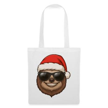 Cool Sloth Christmas Portrait Gift Idea - Tote Bag - white - Front