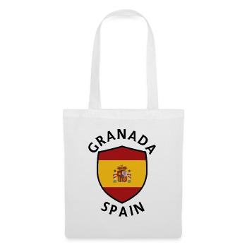 Granada-Spanien-Schild - Stoffbeutel - Weiß - Vorne