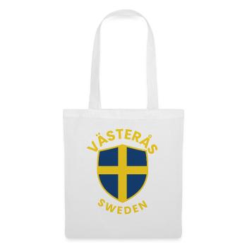 Västerås-Schild Schweden Wappen - Stoffbeutel - Weiß - Vorne