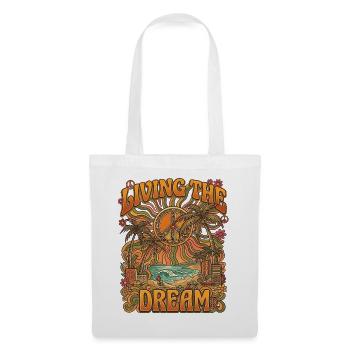 LIVING THE DREAM - Tote Bag - white - Front