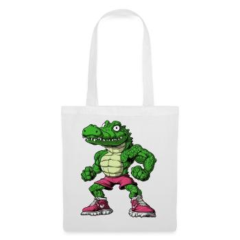 Gym Alligator - Stoffbeutel - Weiß - Vorne