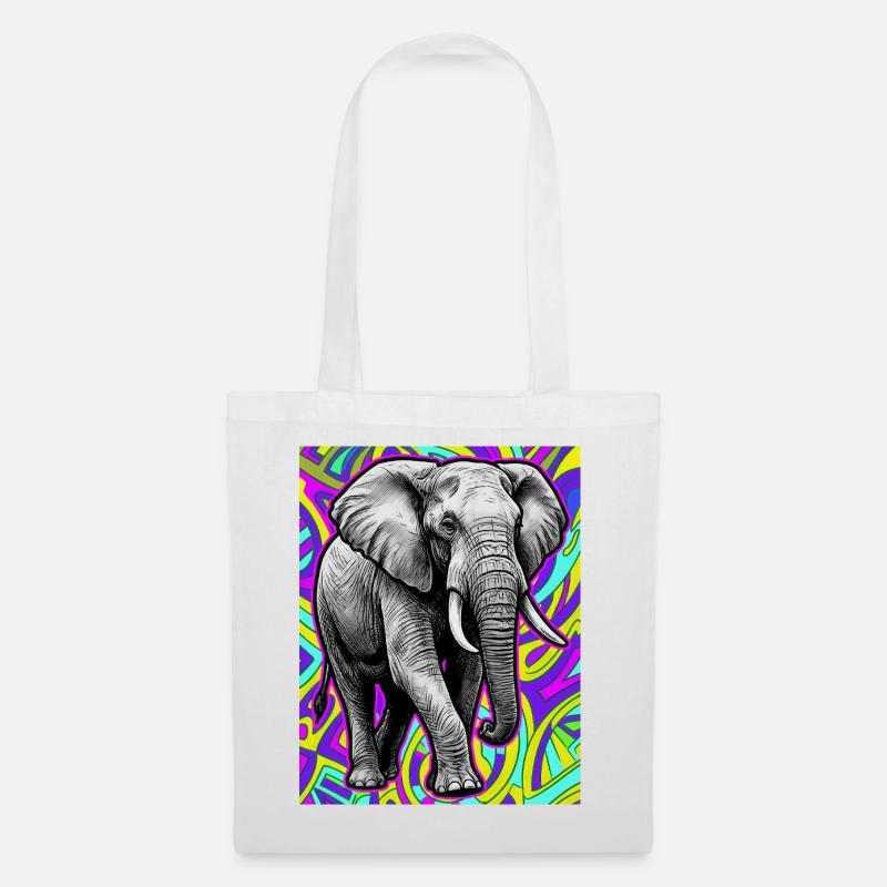 elephant - Tote Bag - white