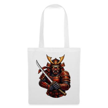 Martial Arts Samurai with Sword - Tote Bag - white - Front