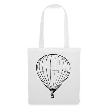 Heißluftballon - Illustration - Stoffbeutel - Weiß - Vorne