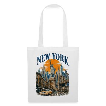 Vintage USA New York City Skyline NEW-YORK - Tote Bag - white - Front