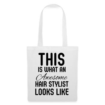 Friseur Friseur Salonbesitzer Geschenk - Stoffbeutel - Weiß - Vorne