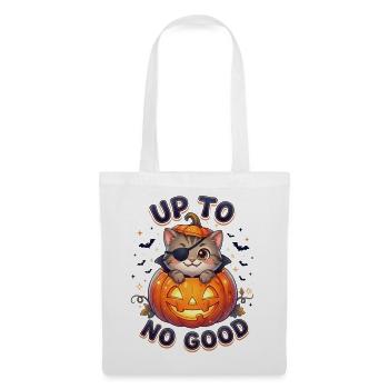 Up To No Good Halloween Cat - Tote Bag - white - Front