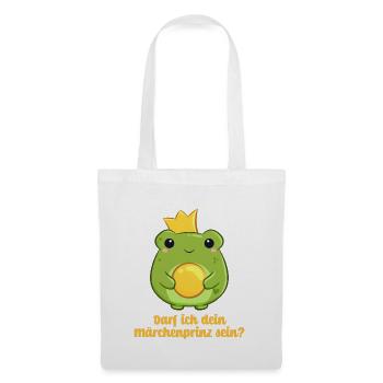Königlicher Froschprinz - Stoffbeutel - Weiß - Vorne