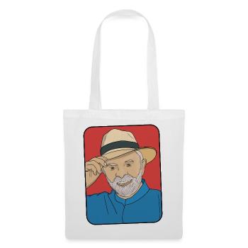 Lula da Silva Pop Art – Brasilianischer Präsident - Stoffbeutel - Weiß - Vorne