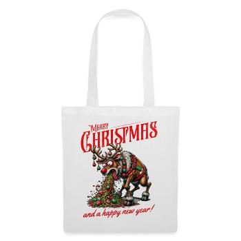 Merry Christmas - Zu viel  Weihnachten - Stoffbeutel - Weiß - Vorne