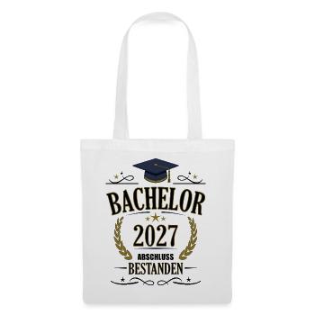 Bachelor 2027 - Stoffbeutel - Weiß - Vorne