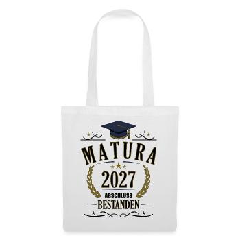 Matura 2027 - Stoffbeutel - Weiß - Vorne