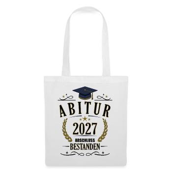 Abitur 2027 - Stoffbeutel - Weiß - Vorne