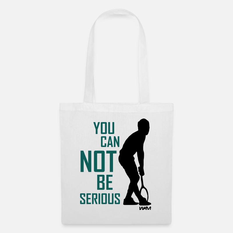 JOHN MC ENROE YOU CANNOT BE SERIOUS - Stoffbeutel - Weiß