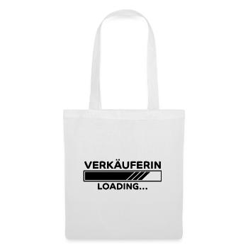 Verkäuferin Spruch Lustiges Verkäuferin Geschenk - Stoffbeutel - Weiß - Vorne