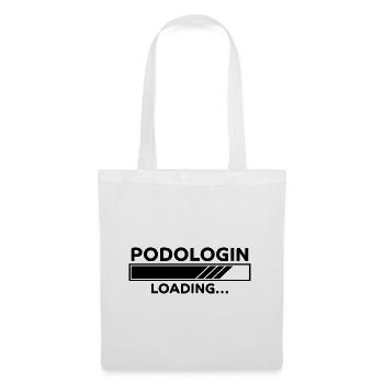 Podologin Spruch Fußpflegerin Podologin Geschenk - Stoffbeutel - Weiß - Vorne