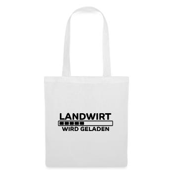Landwirt Spruch Traktor Lustiges Landwirt Geschenk - Stoffbeutel - Weiß - Vorne